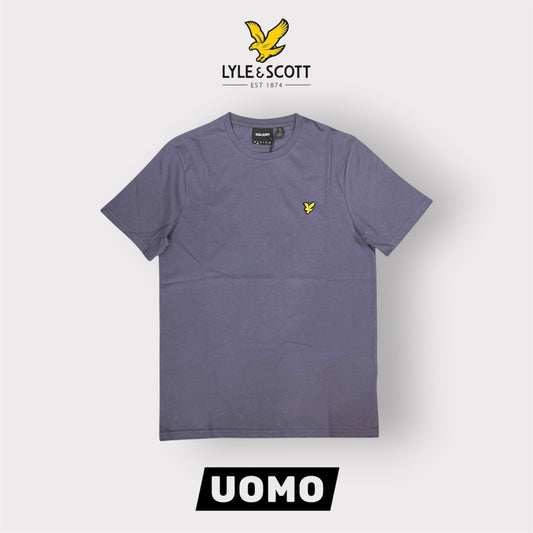 LYLE & SCOTT- T-Shirt Uomo Regular Fit, Col.Gray Stone