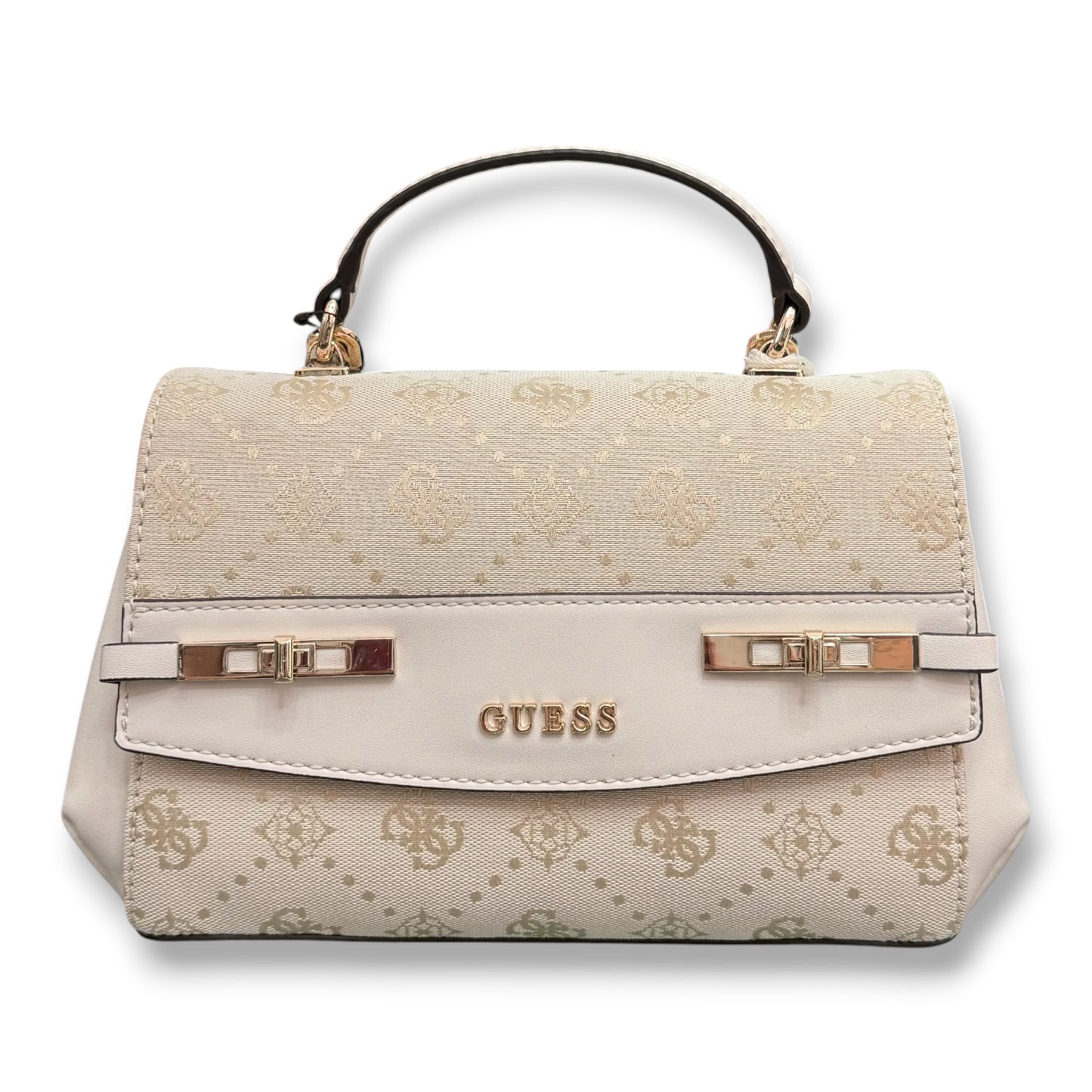 GUESS- Borsa Donna, Group:MELINDA LOGO, Col.OFF WHITE LOGO