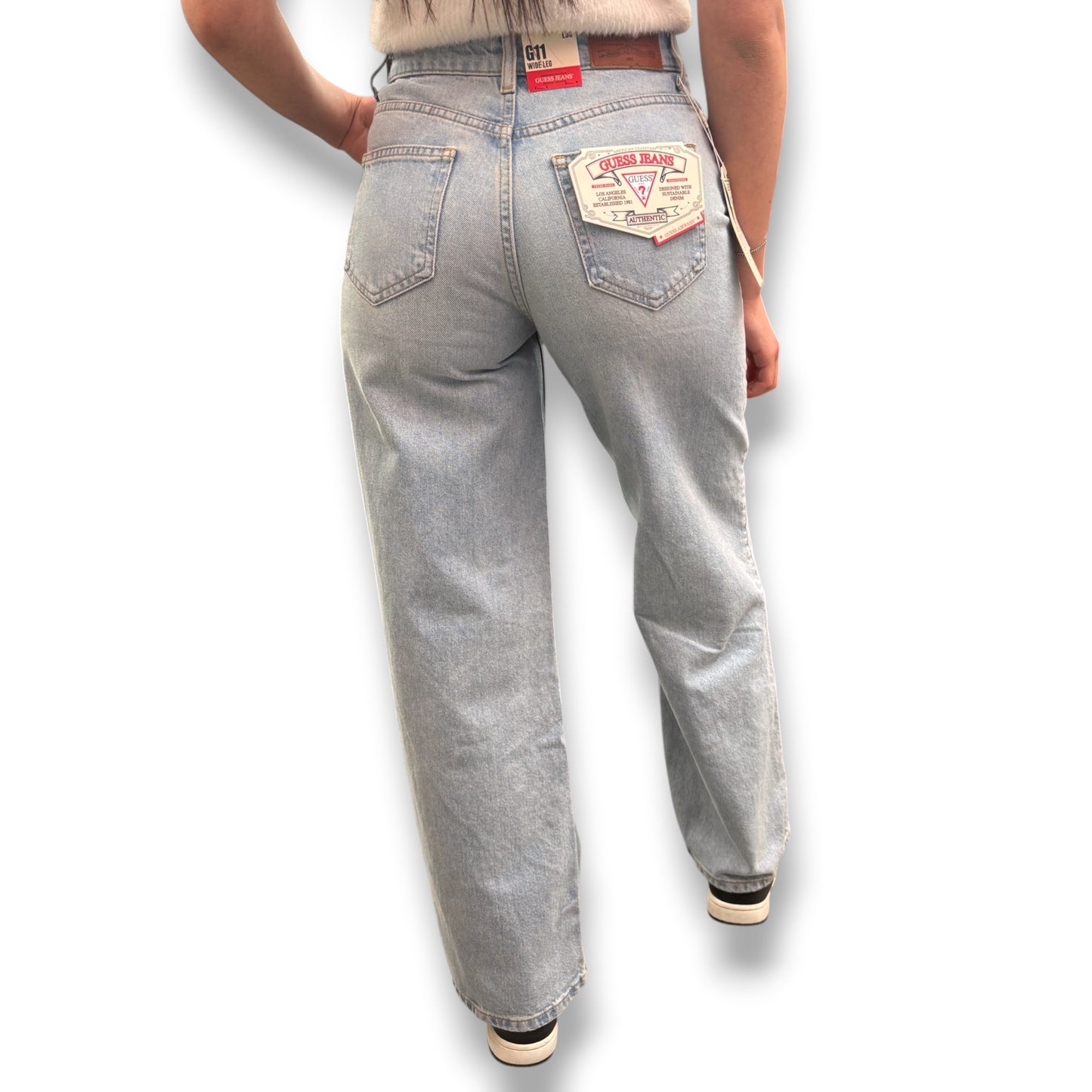 GUESS JEANS - Pantalone Donna, mod.Wide Leg, (L30)