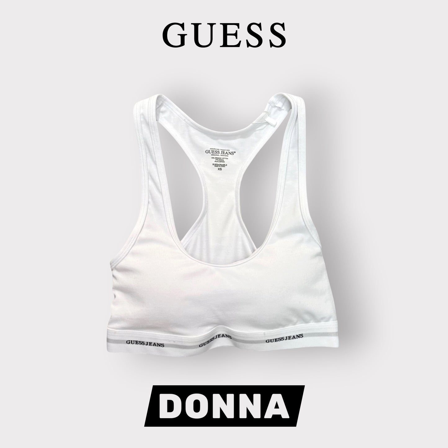 GUESS JEANS- Reggiseno, con imbottitura, Col.Bianco