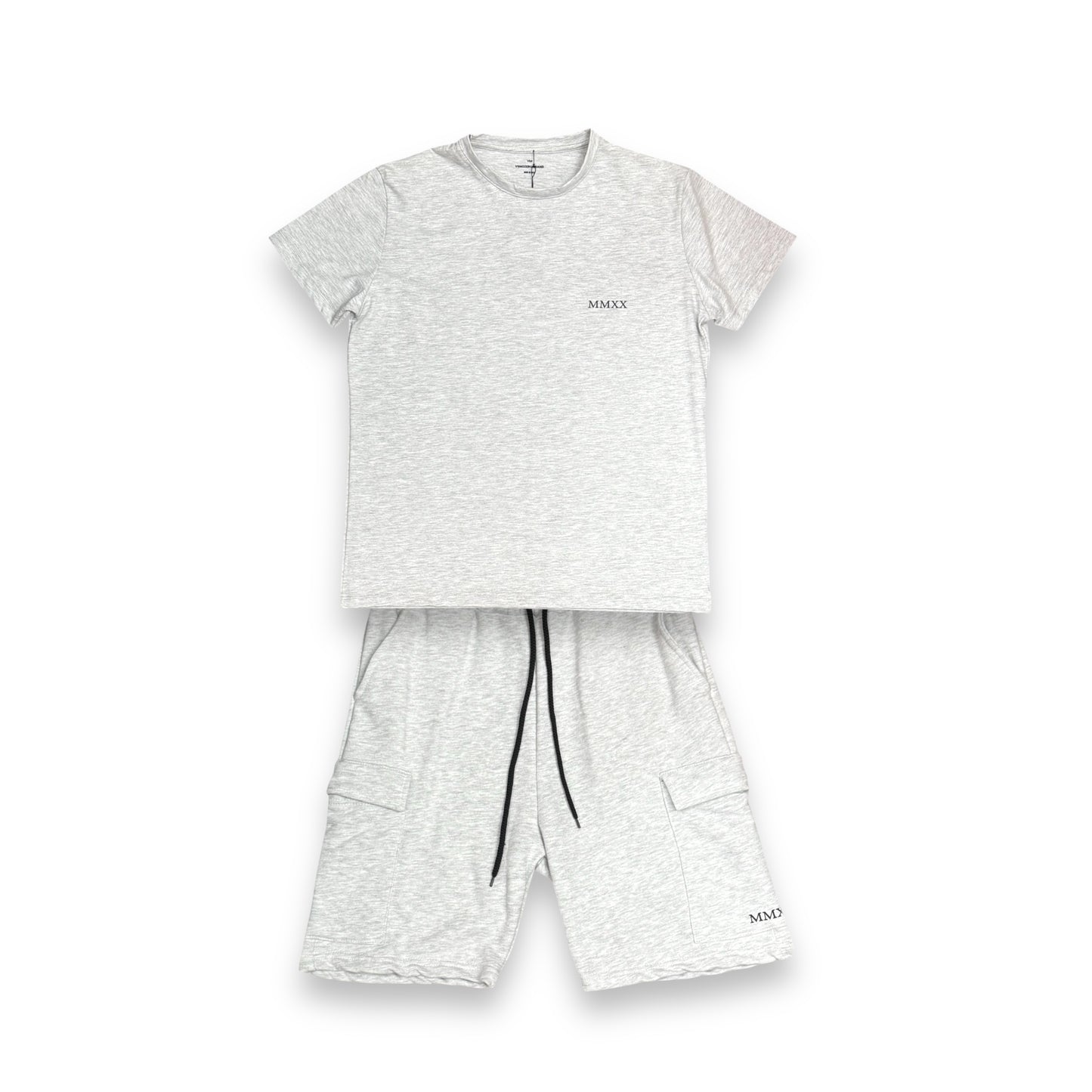 Completino estivo VSNOZERO Uomo con bermuda cargo, RegularFit, Col.Grigio
