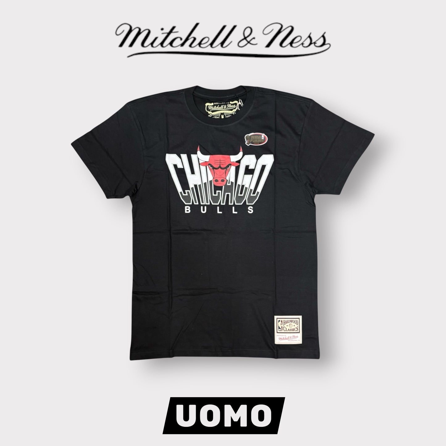 MITHCHELL&NESS- T-shirt Chicago Bulls, col.Nero