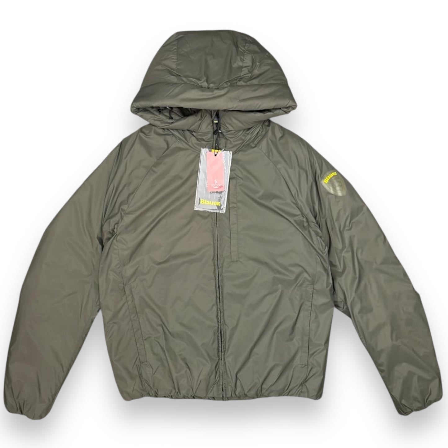 Giubbotto BLAUER Uomo con cappuccio, Col.Green-grey (imbott. Ovatta - 2025)