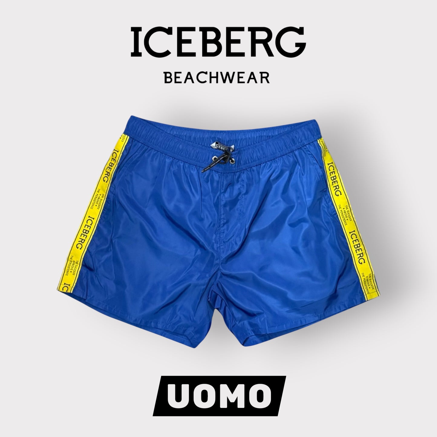 ICEBERG BEACHWEAR- Costume Uomo, col.Blu