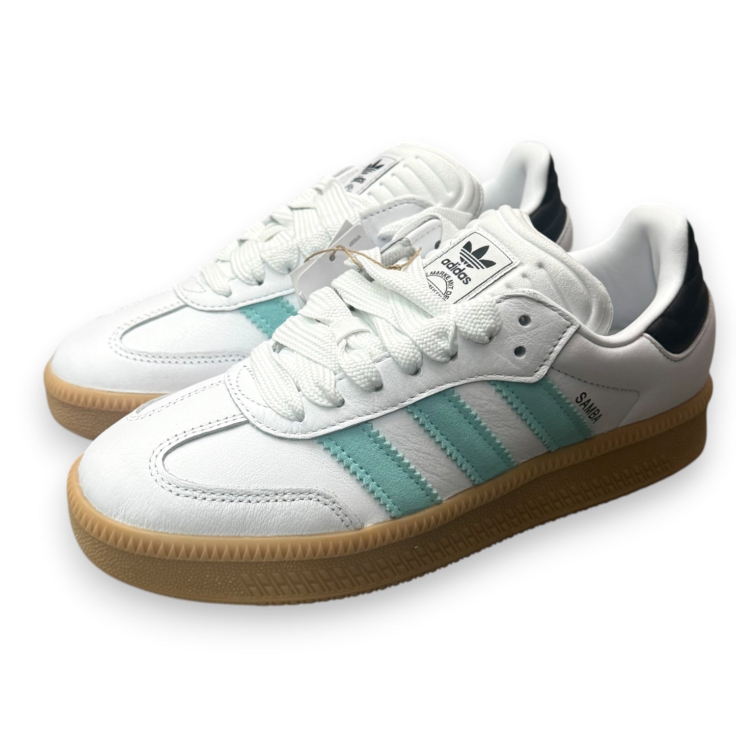 ADIDAS- Scarpe SAMBA XLG, Col.Bianco/verde