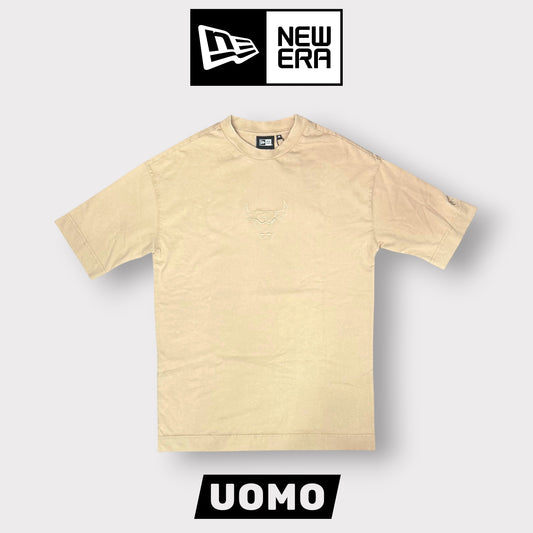 NEW ERA - T-Shirt Uomo CHICAGO BULLS, Col.Beige