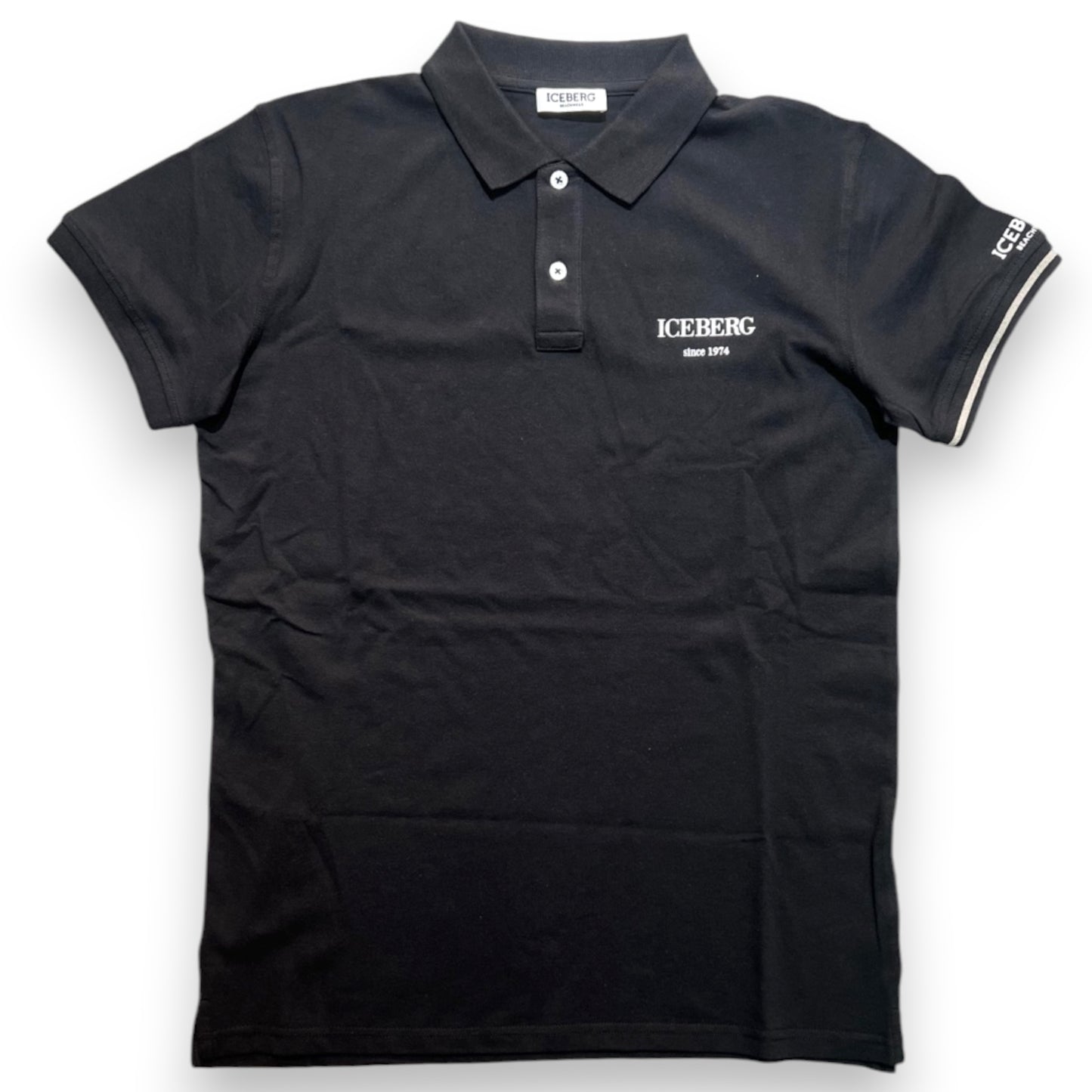 ICEBERG BEACHWEAR- Polo Uomo, Regular Fit, Col.Nero