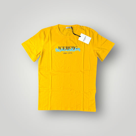 T-shirt ICEBERG BEACHWEAR, con stampa frontale, Col.Giallo