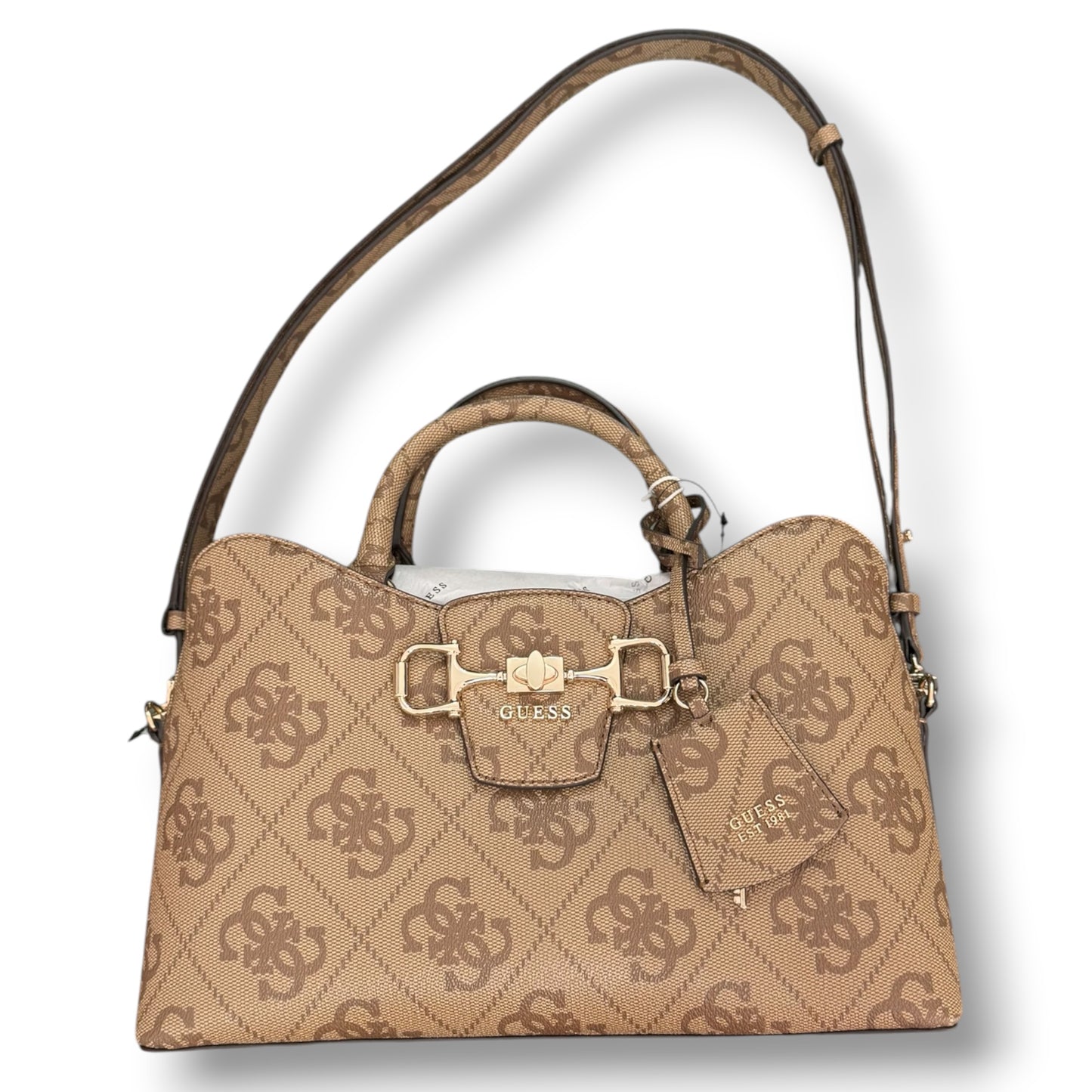 GUESS- Borsa Donna, Group:JANIE LOGO, Col.LATTE LOGO