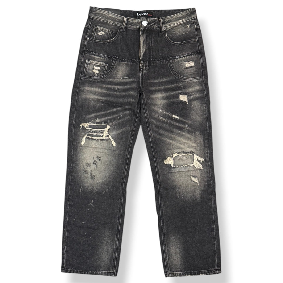 LEOX - JEANS Uomo, (Baggy Fit) 3908