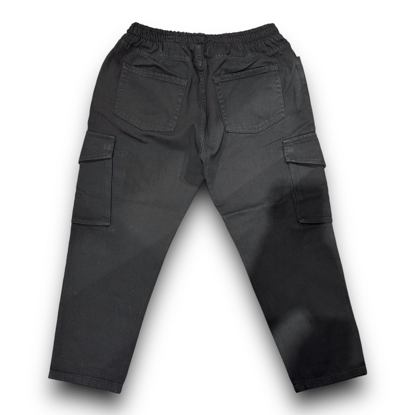 Jeans ChRoy Uomo in Denim Nero, Cargo CapriFit