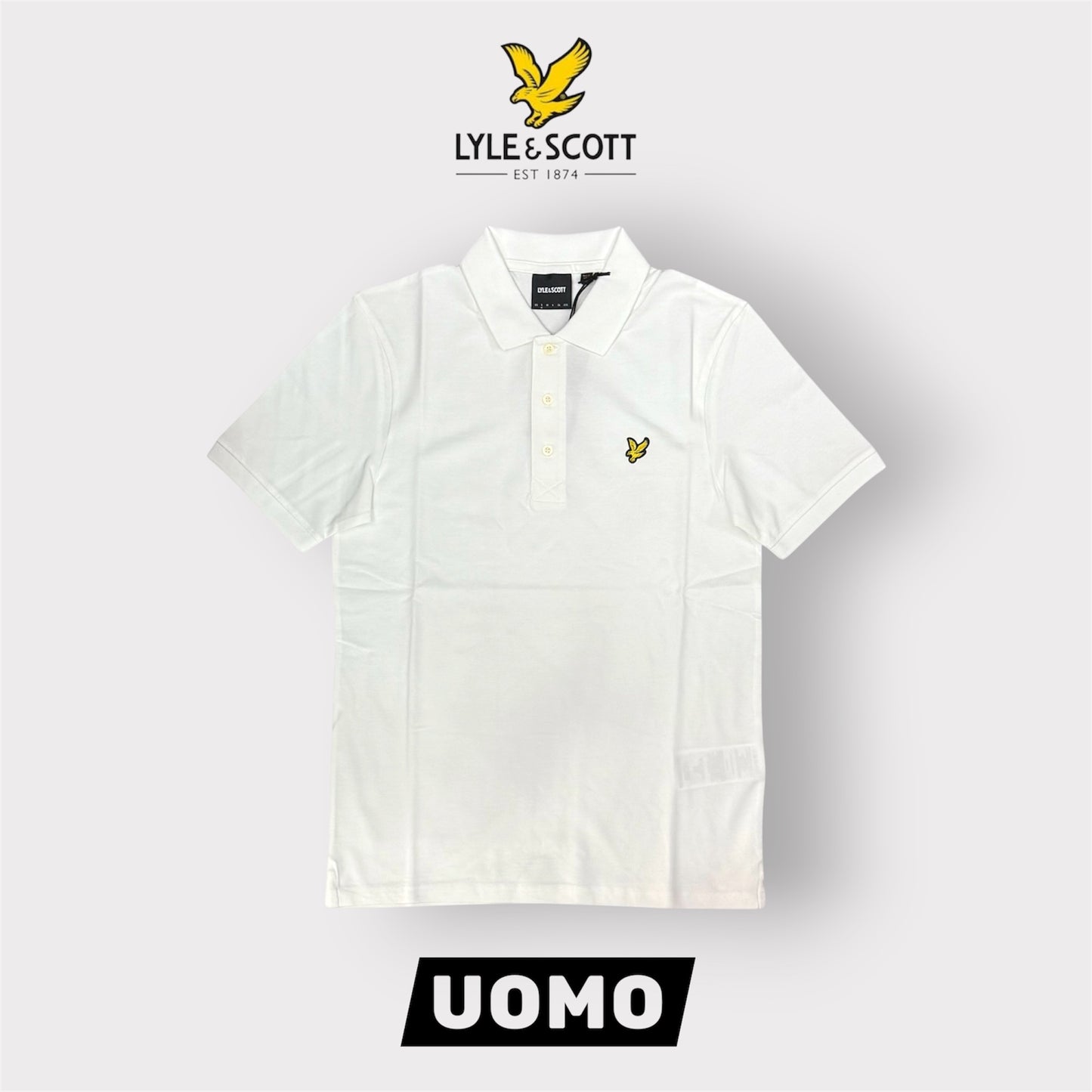 LYLE & SCOTT- Polo, Regular Fit, Col.White