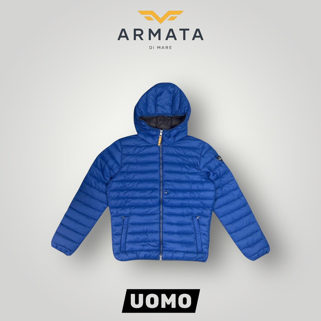 Giubbotto ARMATA DI MARE Uomo, piumino 70 grammi, col.Blu elettrico