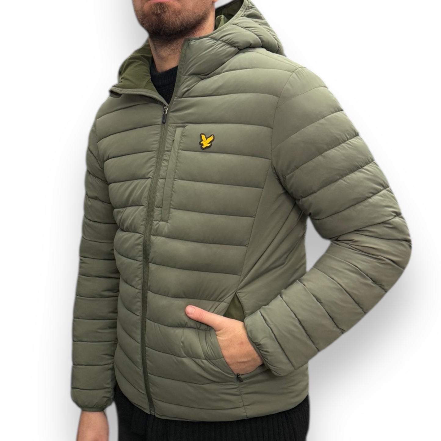 Giubbotto  LYLE&SCOTT mod.Stretch Lightweight Quilted Jacket, Col.Cactus Green