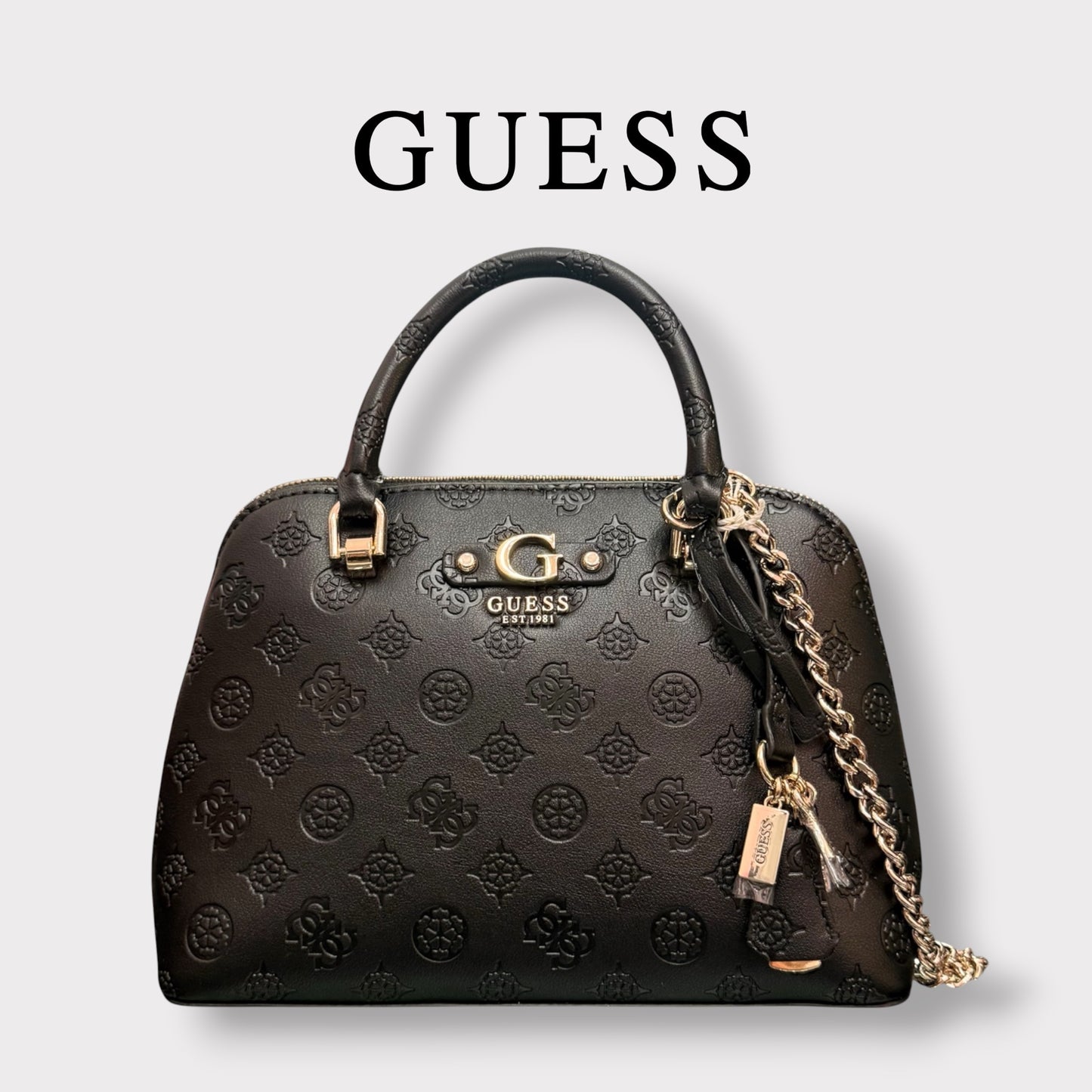 GUESS- Borsa Donna, Group:DITA, (dimensione piccola), Col.Black logo