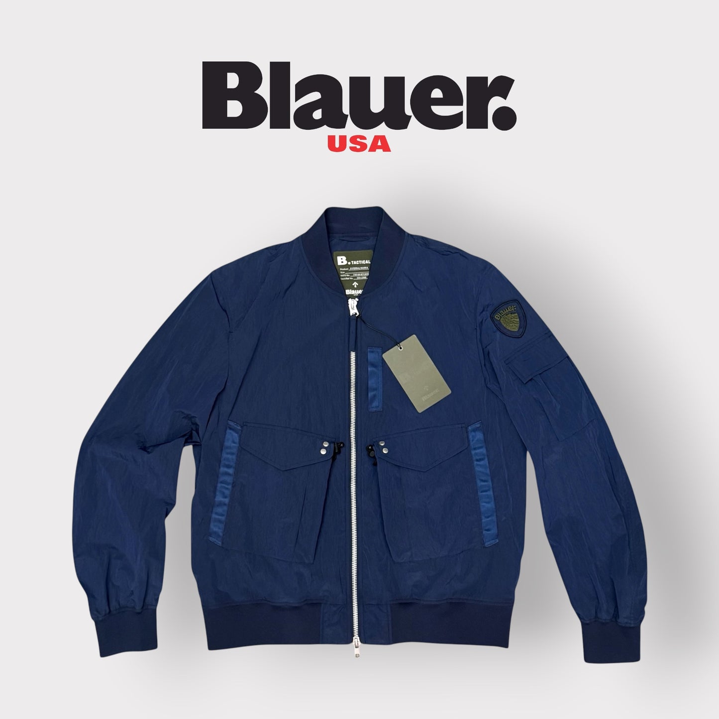 Giubbotto BLAUER Uomo, mod.bomber, Col.Blu