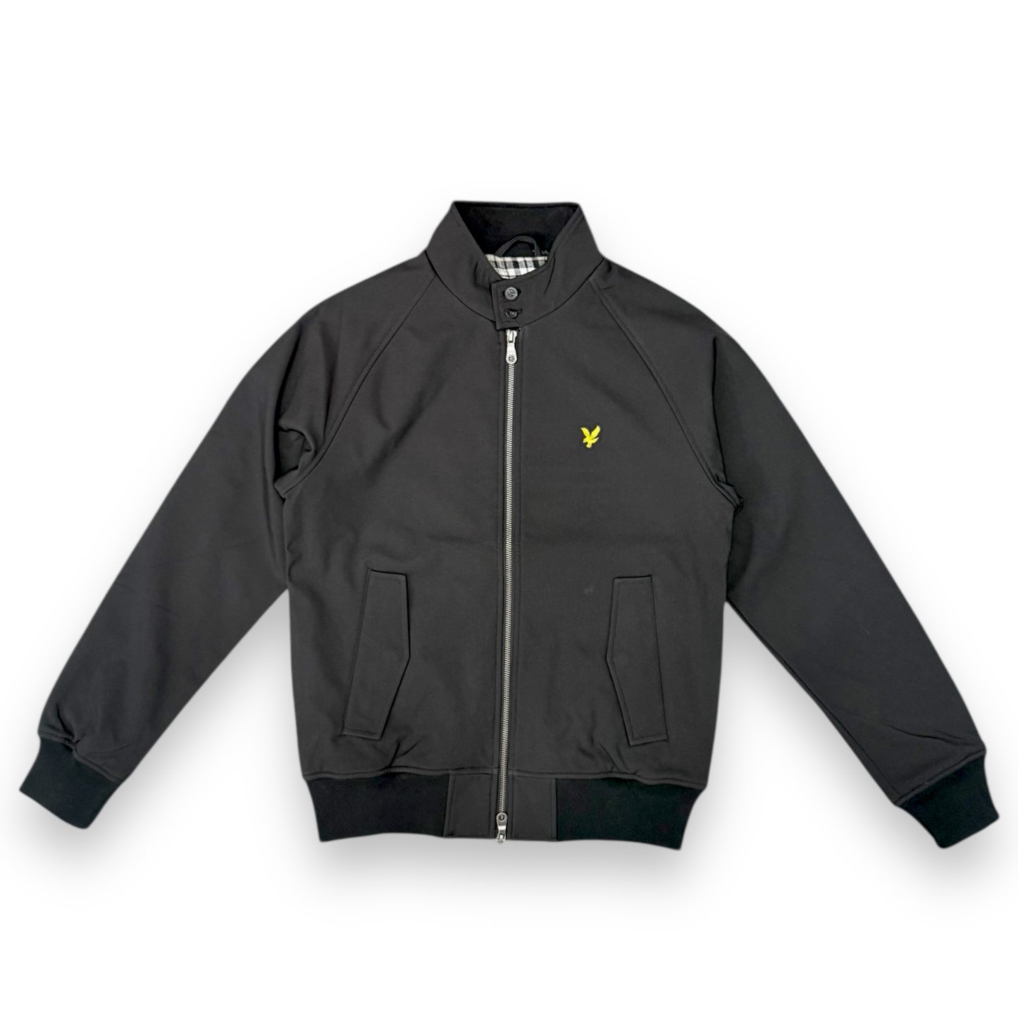 Giubbotto  LYLE&SCOTT, con interno in flanella, mod.Softshell Harrington Jacket, Col.Jet Black