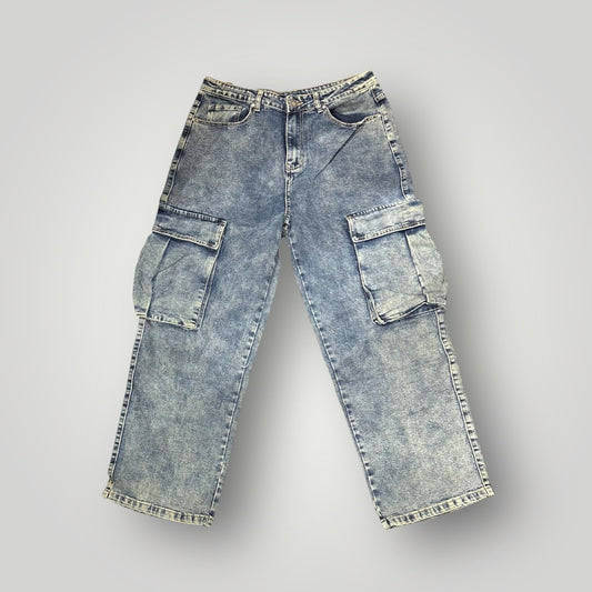 Jeans Cloud Denim Uomo sabbiato, Cargo BaggyRelaxedFit