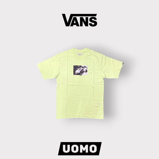 VANS- T-Shirt Uomo, Loose Fit con stampa frontale, Col.Lime
