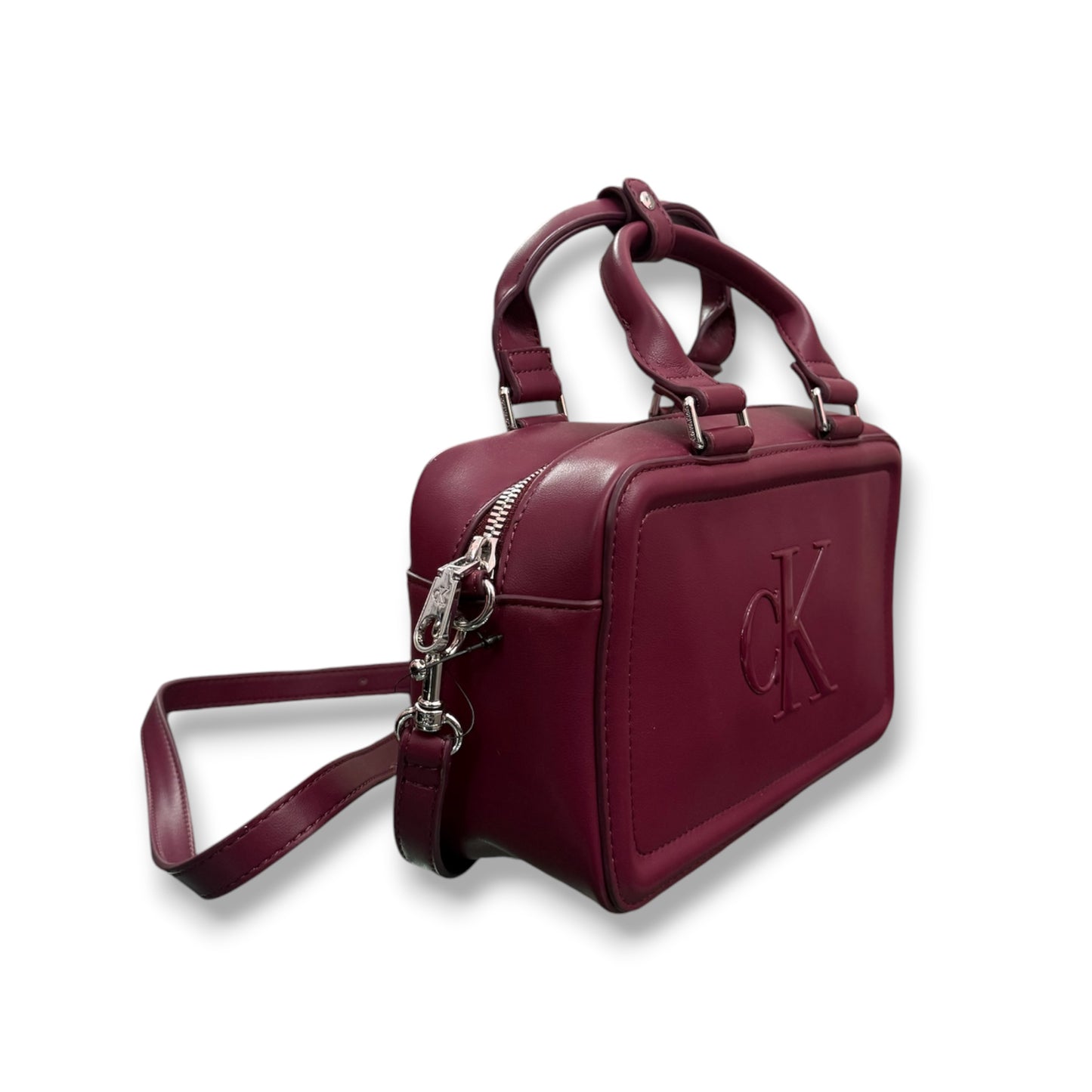 CALVIN KLEIN- Borsa Donna, Col.Bordeaux