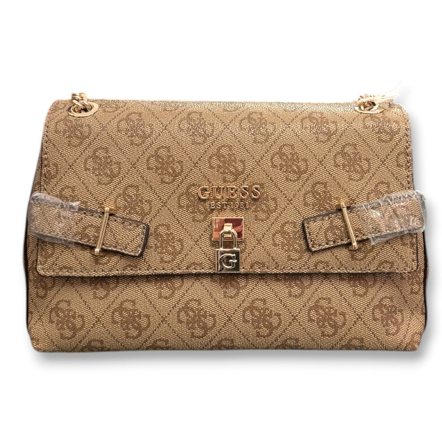 GUESS- Borsa Donna, Group:YESBA, Col.LATTE LOGO