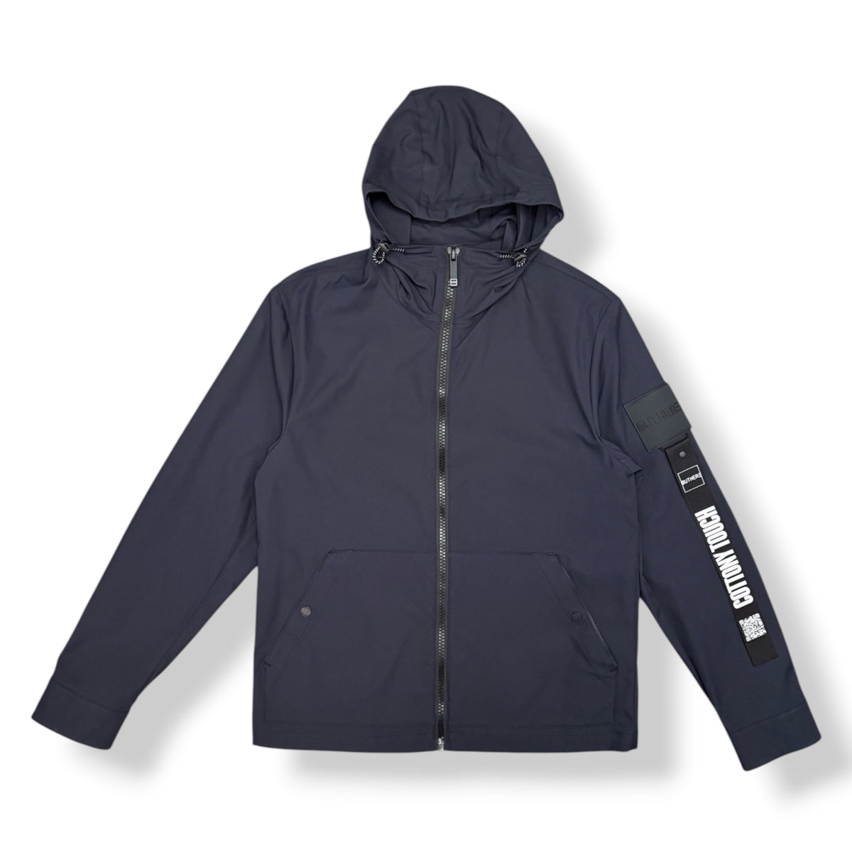 OUTHERE - Giubbotto Uomo sfoderato, con cappuccio, mod.Misty, Col.Navy