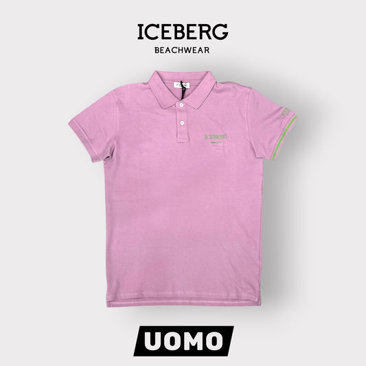 ICEBERG BEACHWEAR- Polo Uomo, Regular Fit, Col.Viola
