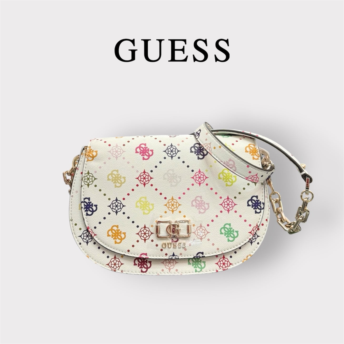 GUESS- Borsa Donna, Group:EMILIE LOGO, Col.MULTI LOGO