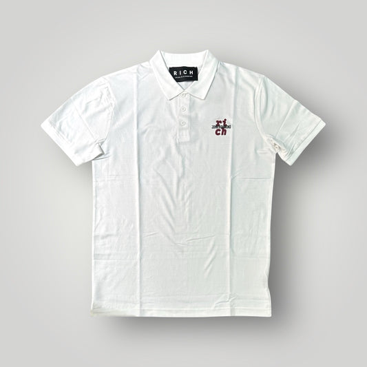Polo RICHMOND Uomo,con logo lato cuore "JOHN RICHMOND", Col.Bianco