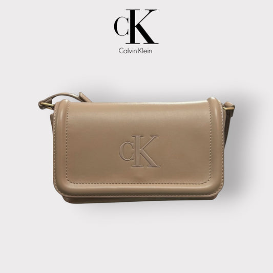 CALVIN KLEIN- Borsa Donna, Col.Beige
