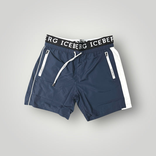 Costume Uomo ICEBERG BEACHWEAR, Col.Blu MOD.(ICEGMBM07)-(veste piccolo)