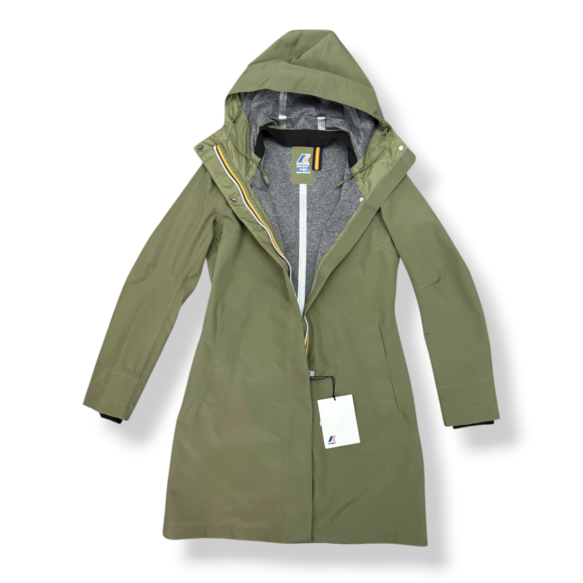 KWAY- Giubbotto Donna, mod.Stephy Bonded Jersey, col.Green Lichen