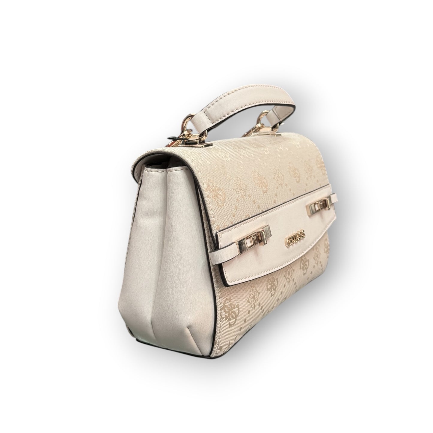 GUESS- Borsa Donna, Group:MELINDA LOGO, (dimensione piccola), Col.OFF WHITE LOGOl