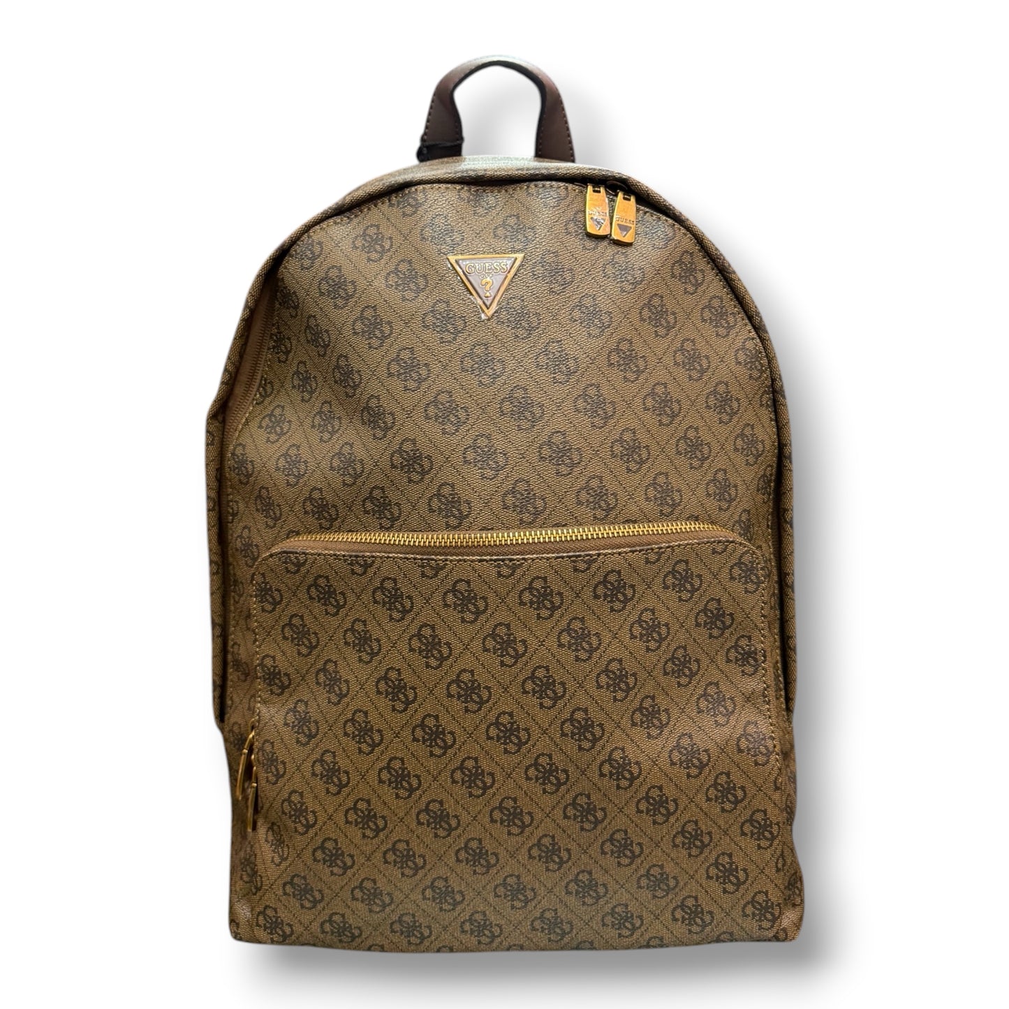 GUESS- Zaino Uomo, in pelle, logato, Col.Marrone