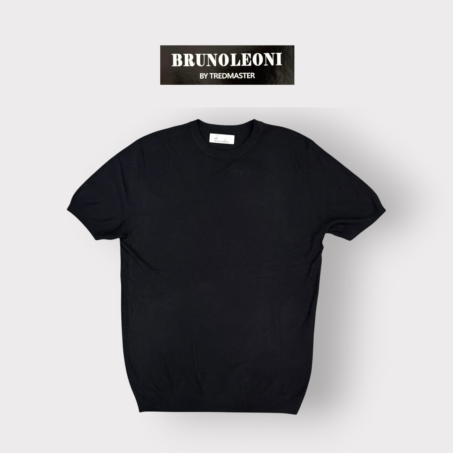 BRUNO LEONI - T-Shirt Uomo, in filo, Col.Nero