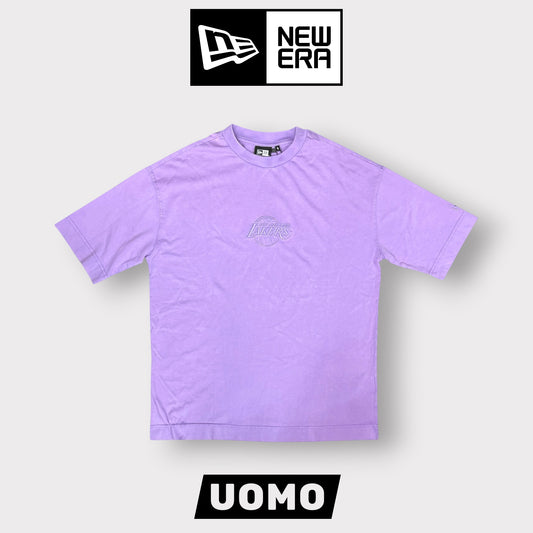 NEW ERA - T-Shirt Uomo LAKERS, Col.Lilla