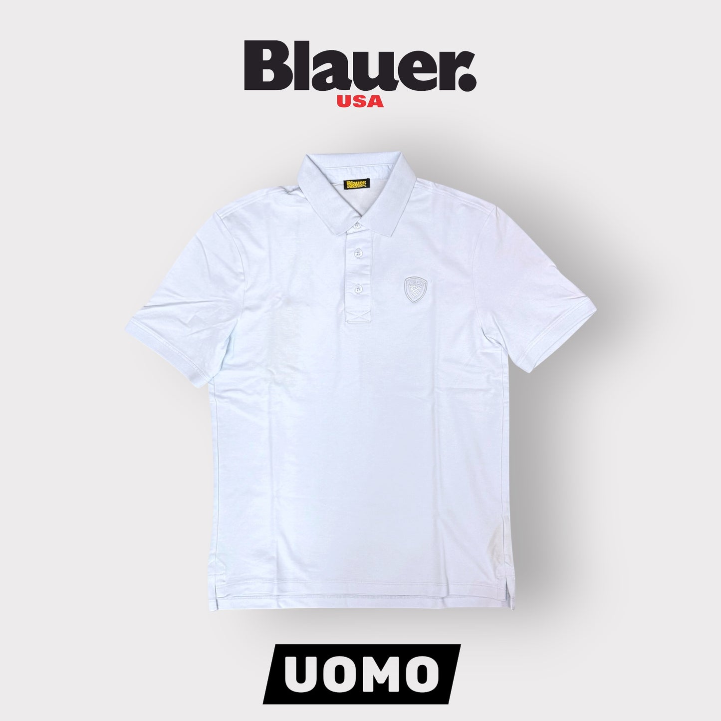 BLAUER- Polo Uomo, Regular Fit, mod.Albans, Col.Azzurro