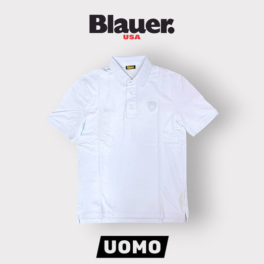 BLAUER- Polo Uomo, Regular Fit, mod.Albans, Col.Azzurro