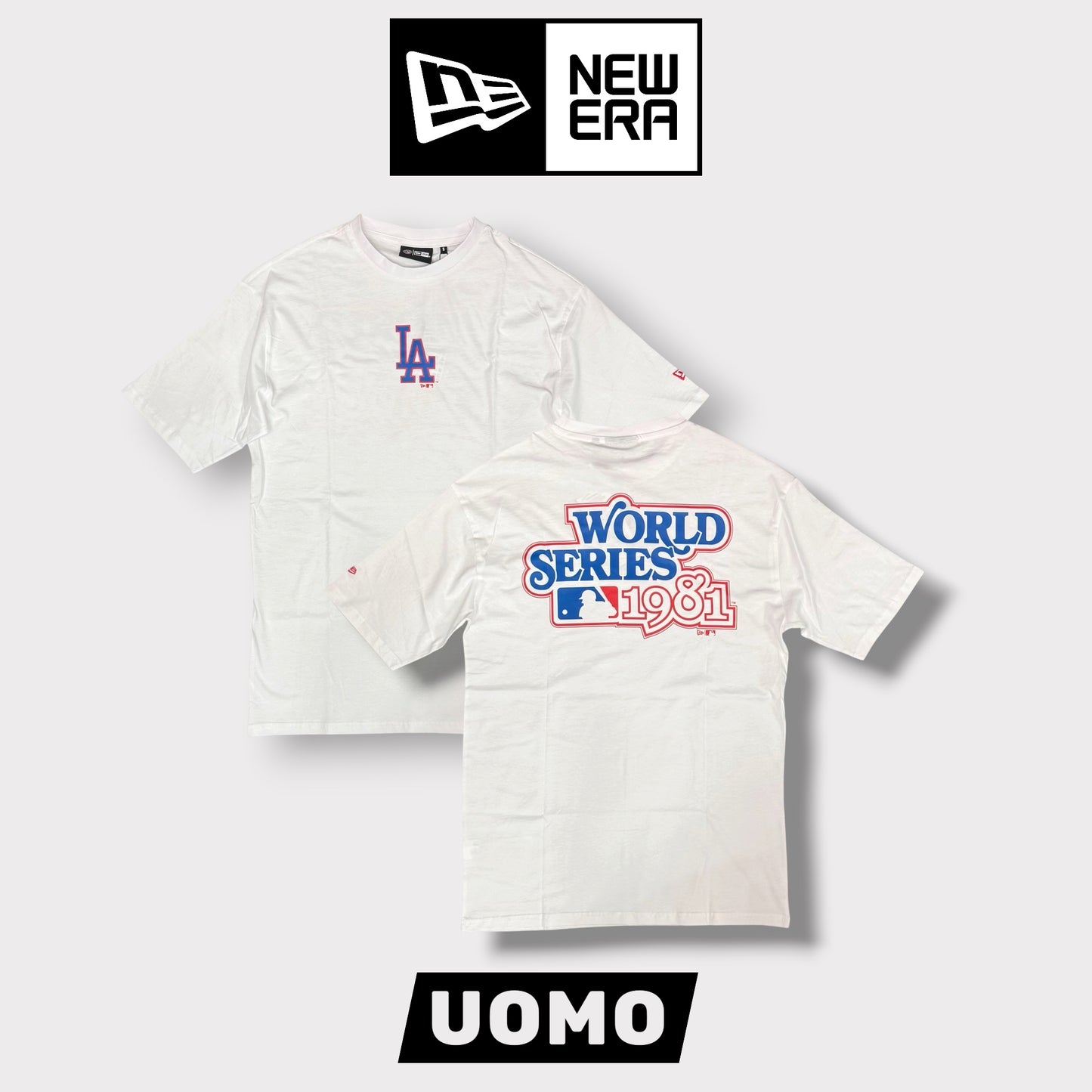 NEW ERA - T-Shirt Uomo LOS ANGELES, Col.Bianco