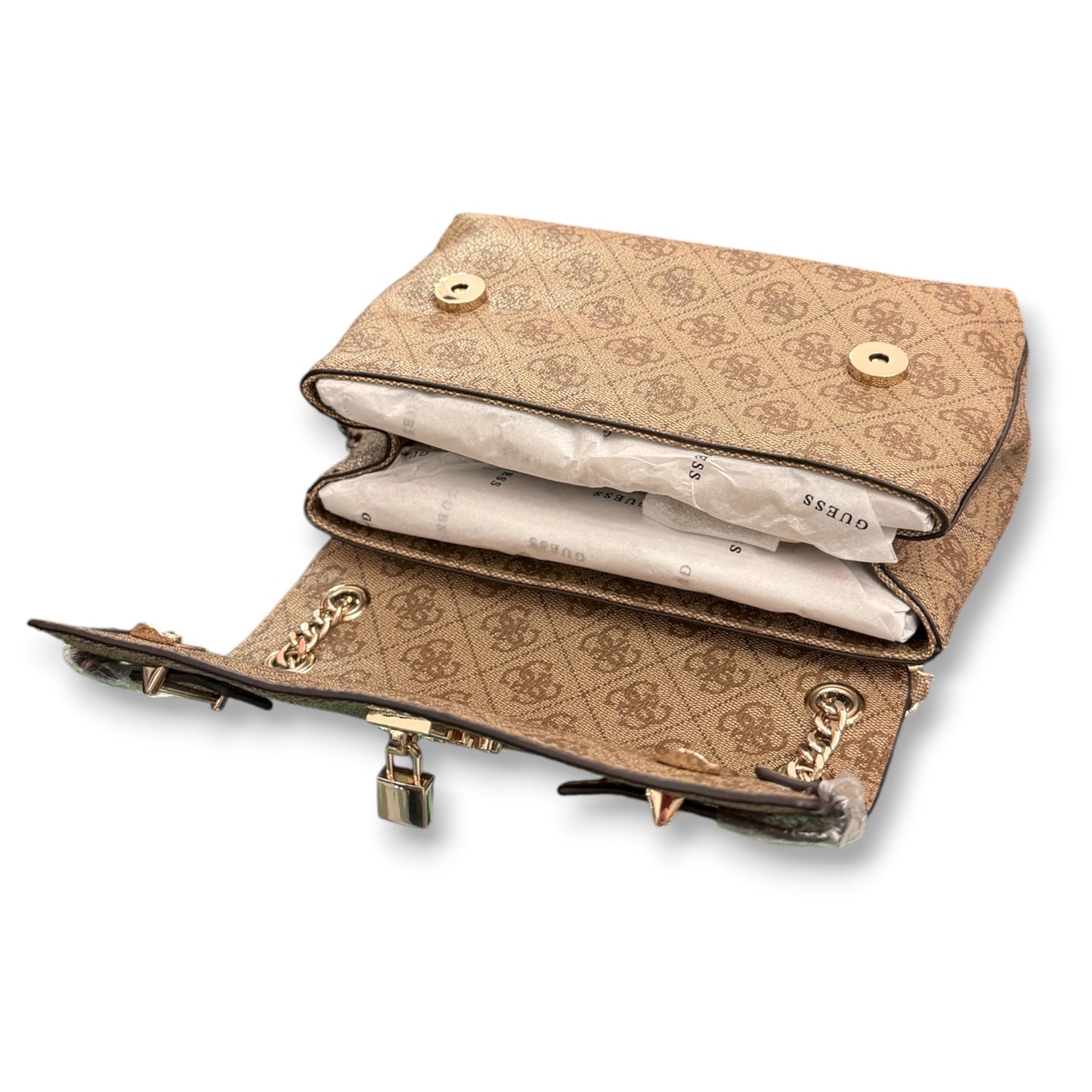 GUESS- Borsa Donna, Group:YESBA, Col.LATTE LOGO