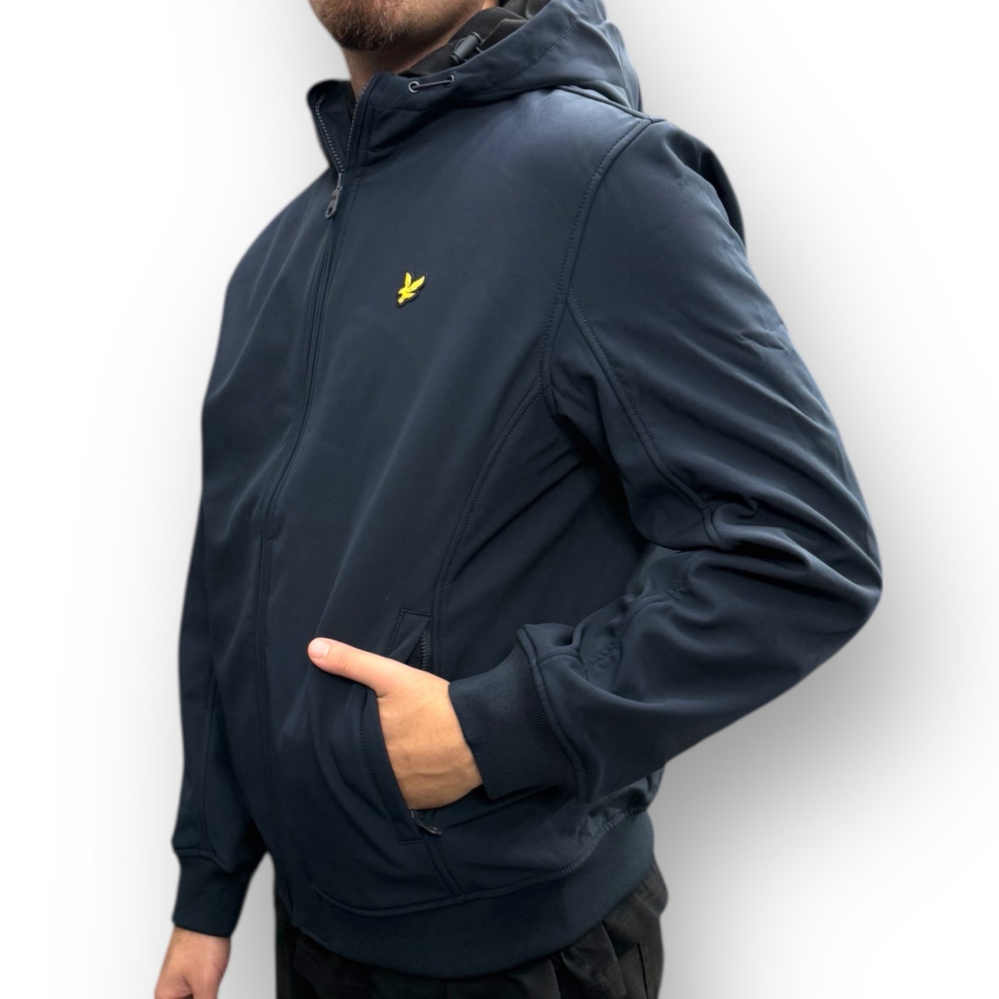 Giubbotto  LYLE&SCOTT softshell (tessuto tecnico ed interno in pile), Col.Blu