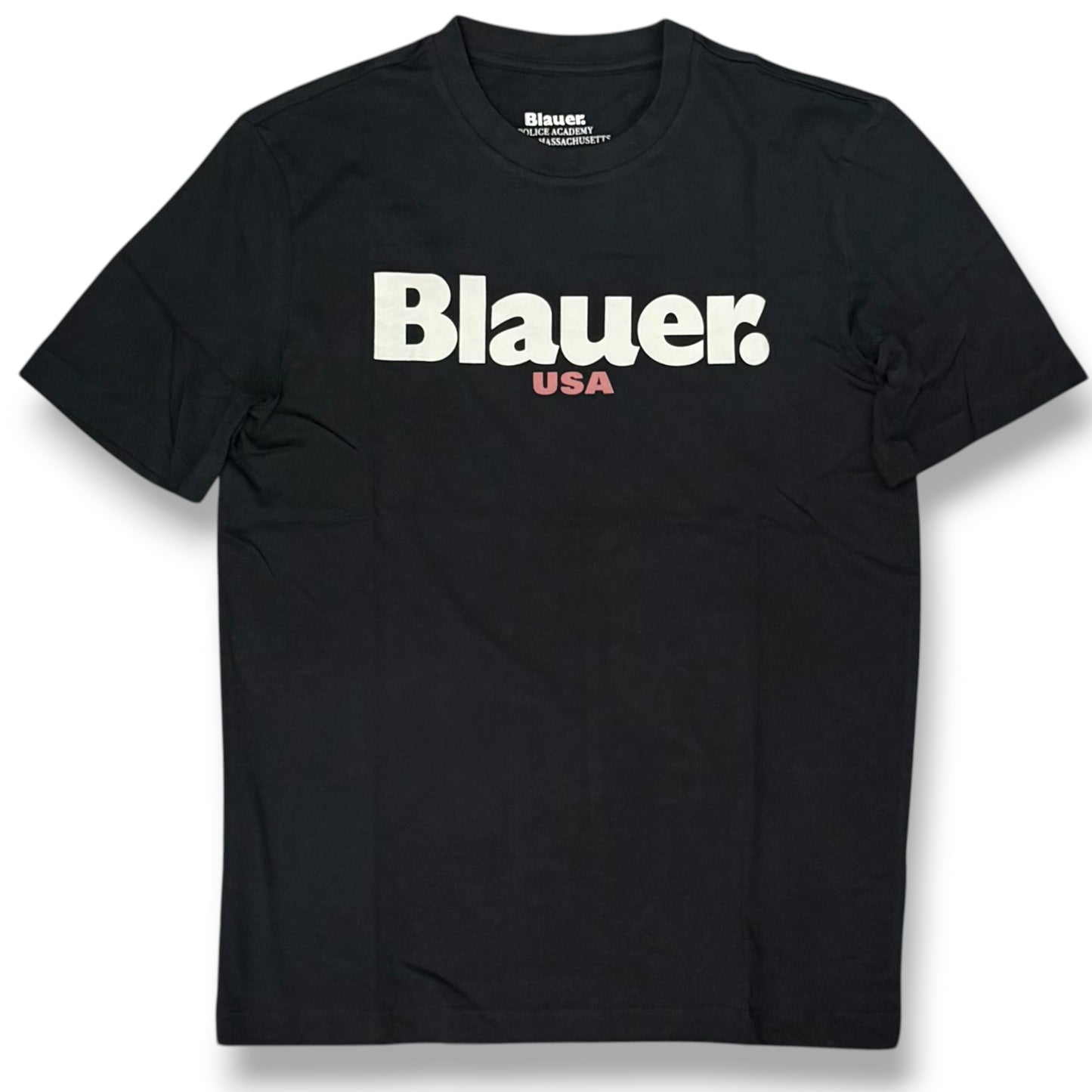 BLAUER- T-shirt, RegularFit, con stampa frontale, mod.Ernst, col.Nero