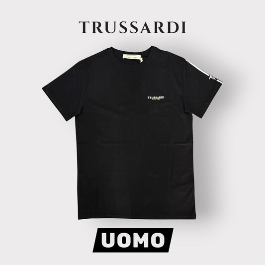 TRUSSARDI - T-Shirt Uomo con logo lato cuore, Col.Nero