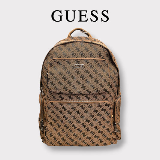 GUESS- Zaino Uomo, logato, Col.Marrone