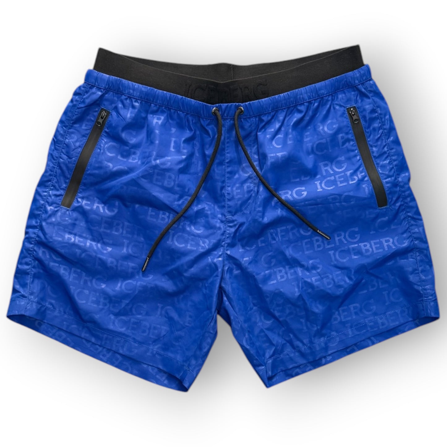 ICEBERG BEACHWEAR- Costume Uomo, con doppio elastico, col.Blu