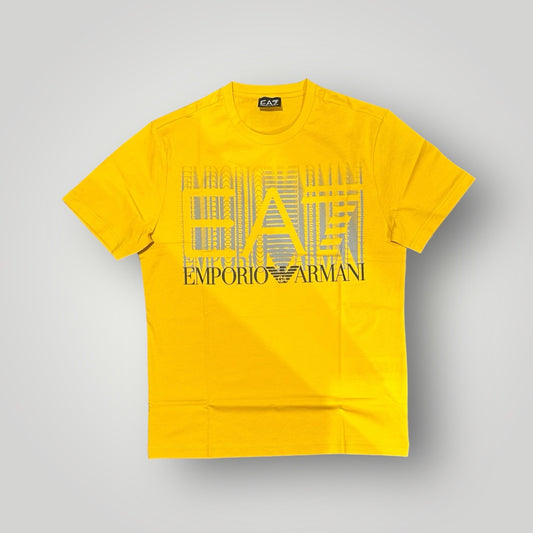 T-shirt EA7 Emporio Armani Uomo con stampa frontale, col.Mango, RegularFit