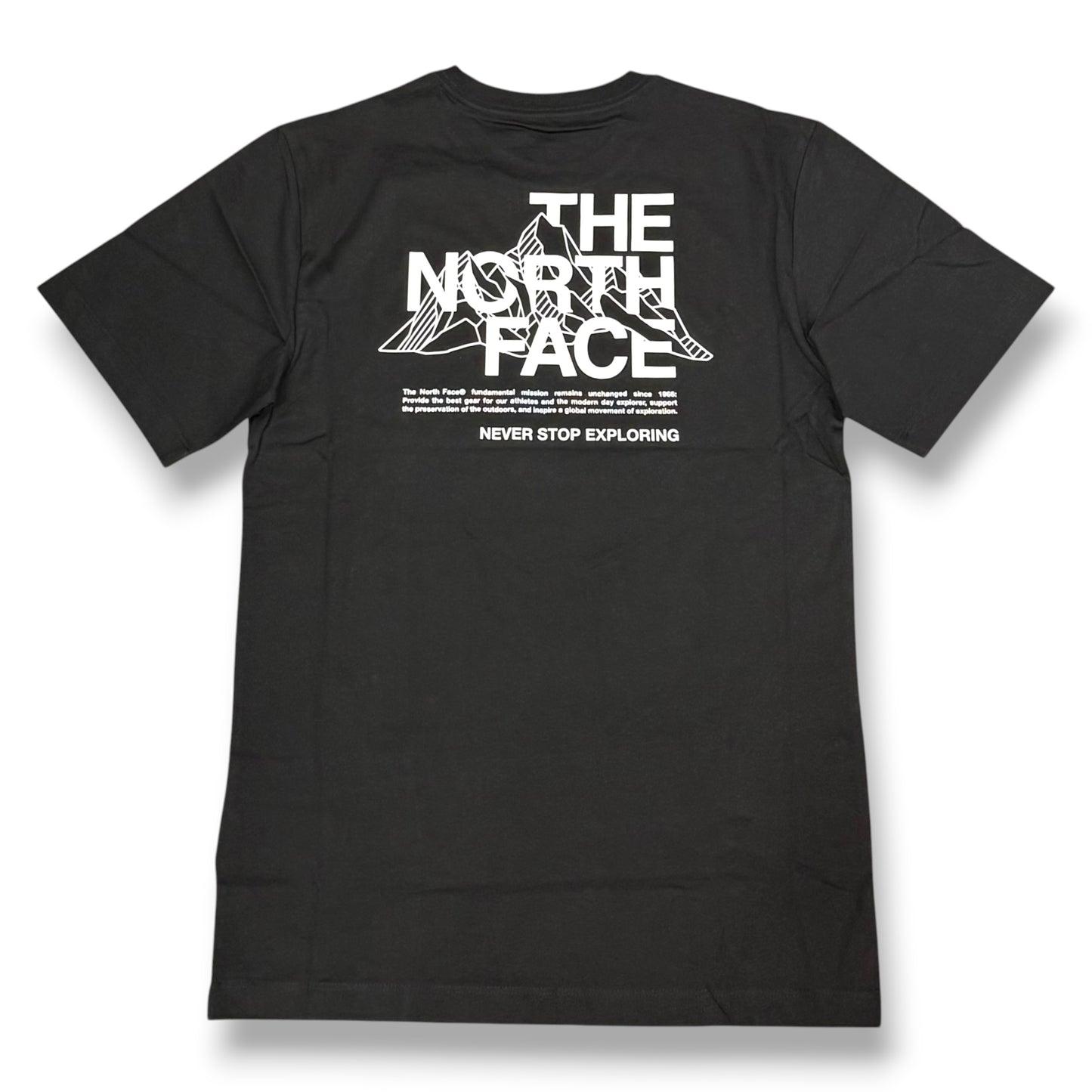 THE NORTH FACE- T-Shirt Uomo con logo lato cuore e stampa sulla schiena, Col.Nero