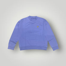 Carica l&#39;immagine nel visualizzatore di Gallery, MockNeck Sweatshirt Donna LYLE &amp; SCOTT estiva FadedCobalt in cotone garzato con collo stretto ComfortFit

