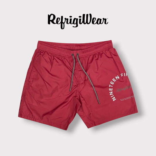 REFRIGIWEAR - Costume Uomo con logo rotondo, Col.Rosso
