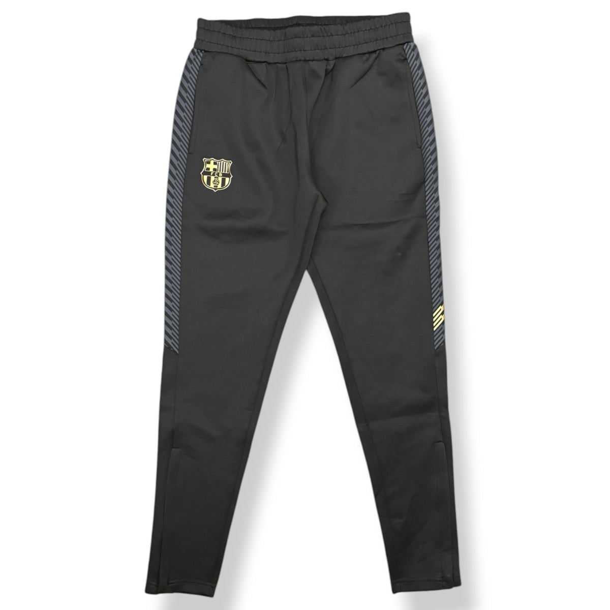 BARCELLONA- Tuta completa Uomo, senza cappuccio, con zip sulla caviglia, con dettagli oro, tex.Acetato, col.Nero